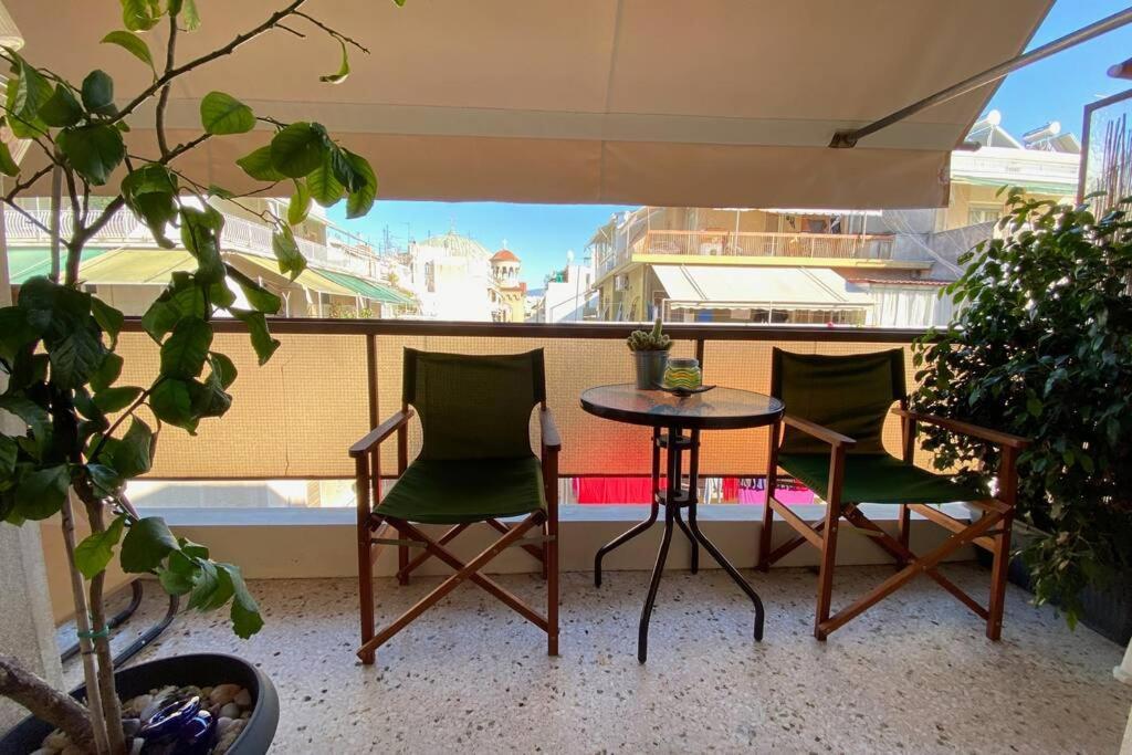 Spacious Flat Balcony Plant AC Athens Center Metro