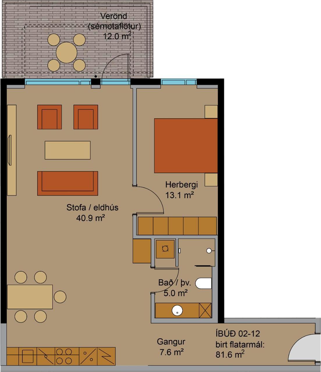 Luxury New Apt in Downtown (83 Sqm)