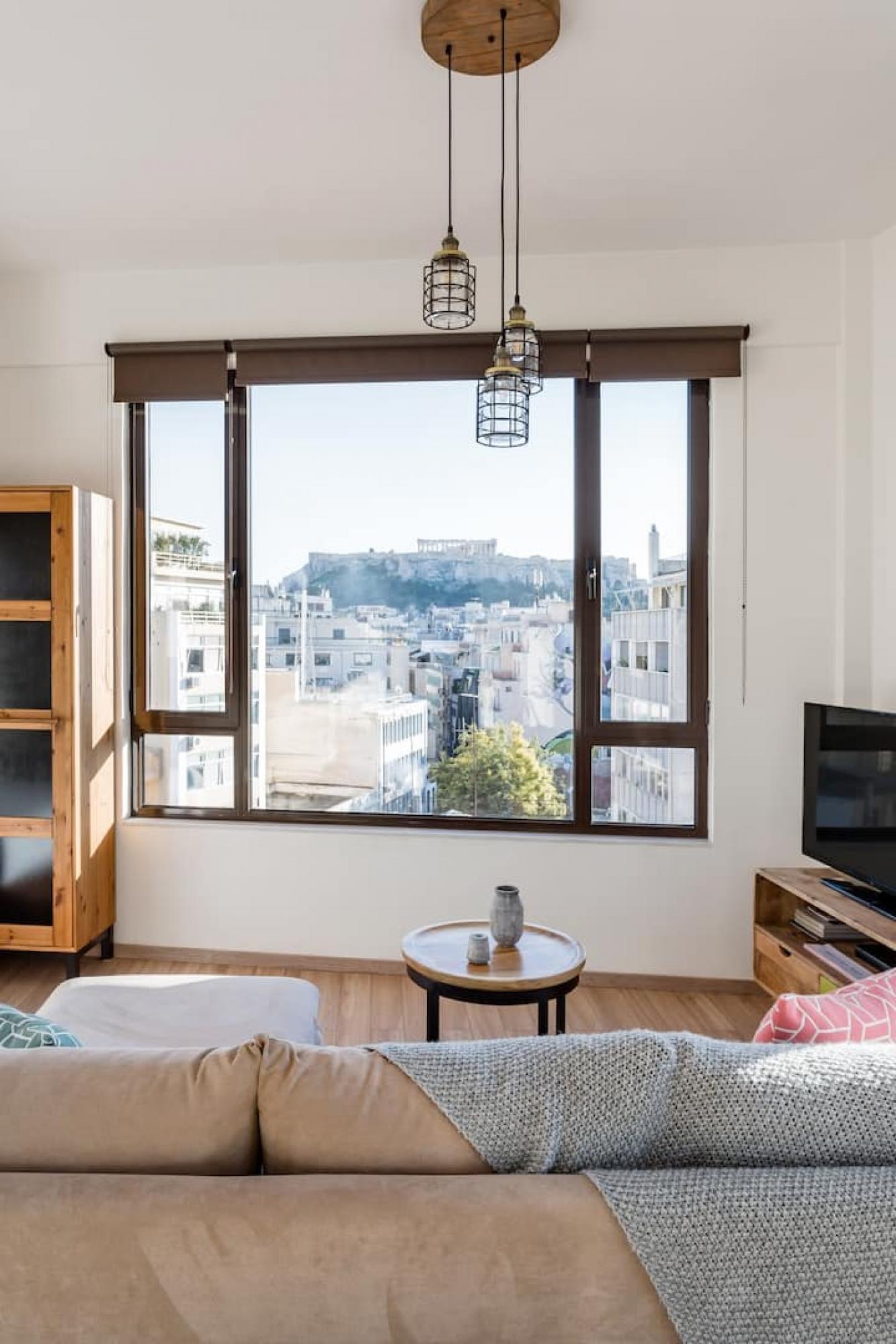 Explore Nightlife Near An Apartment with An Acropolis View