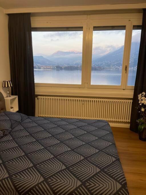 Alloggio Con Favolosa Vista Lago Lugano Paradiso 1