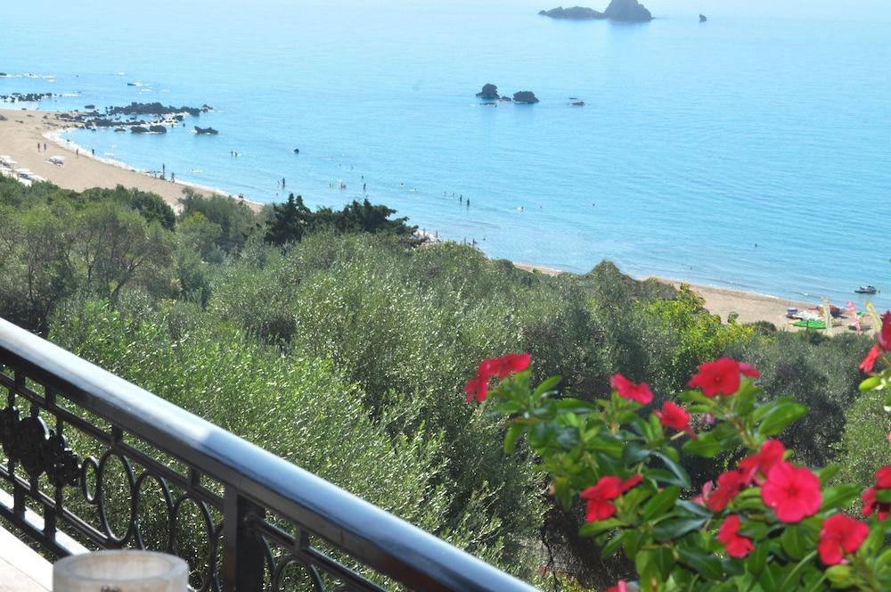 Studio Apartments with Pool Panorama Sea View Pelekas Beach Corfu